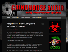 Tablet Screenshot of grindhouseaudio.com